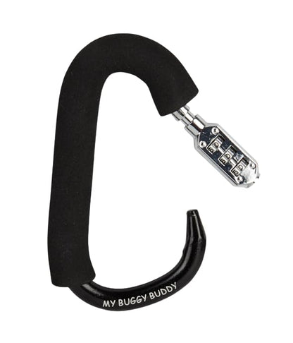 My Buggy Buddy 2-in-1 Stroller Lock & Clip – Combination Lock, Black