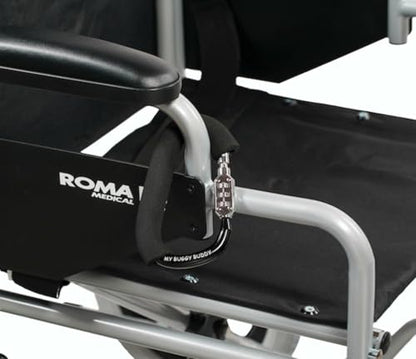 My Buggy Buddy 2-in-1 Stroller Lock & Clip – Combination Lock, Black