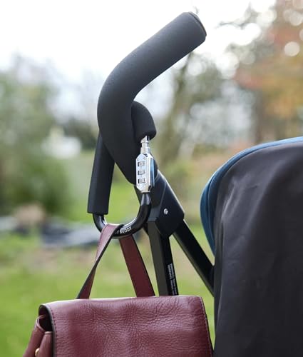 My Buggy Buddy 2-in-1 Stroller Lock & Clip – Combination Lock, Black