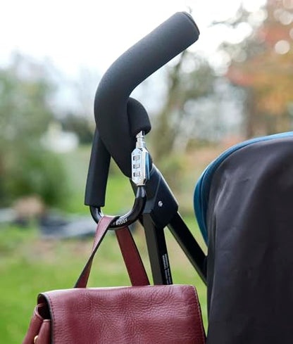 My Buggy Buddy 2-in-1 Stroller Lock & Clip – Combination Lock, Black