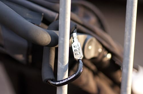 My Buggy Buddy 2-in-1 Stroller Lock & Clip – Combination Lock, Black