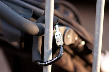 My Buggy Buddy 2-in-1 Stroller Lock & Clip – Combination Lock, Black