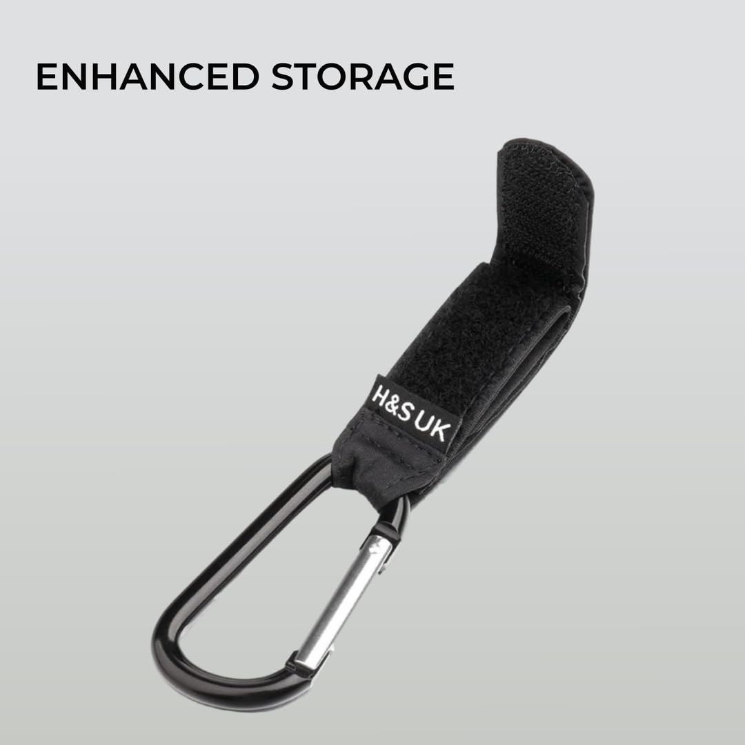 H&S 2-Pack Stroller Clips & Hooks – For Buggy & Stroller, Universal