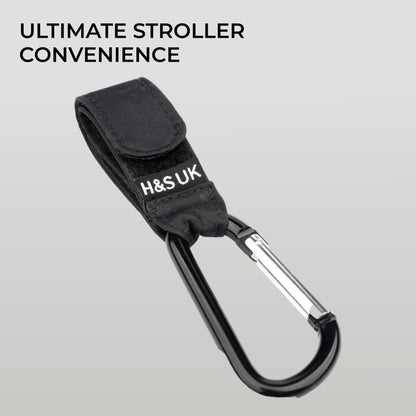 H&S 2-Pack Stroller Clips & Hooks – For Buggy & Stroller, Universal