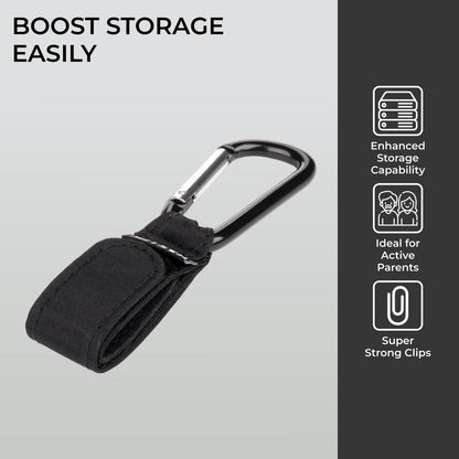 H&S 2-Pack Stroller Clips & Hooks – For Buggy & Stroller, Universal