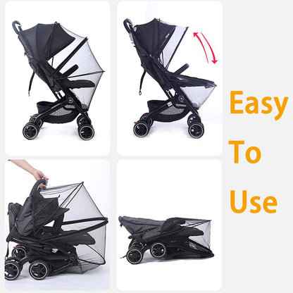 Orzbow Baby Mosquito Net – Universal, Stroller & Car Seat, Black