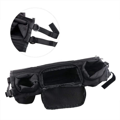 Vicloon Stroller Organizer – Cup Holder & Bag, Universal, Black