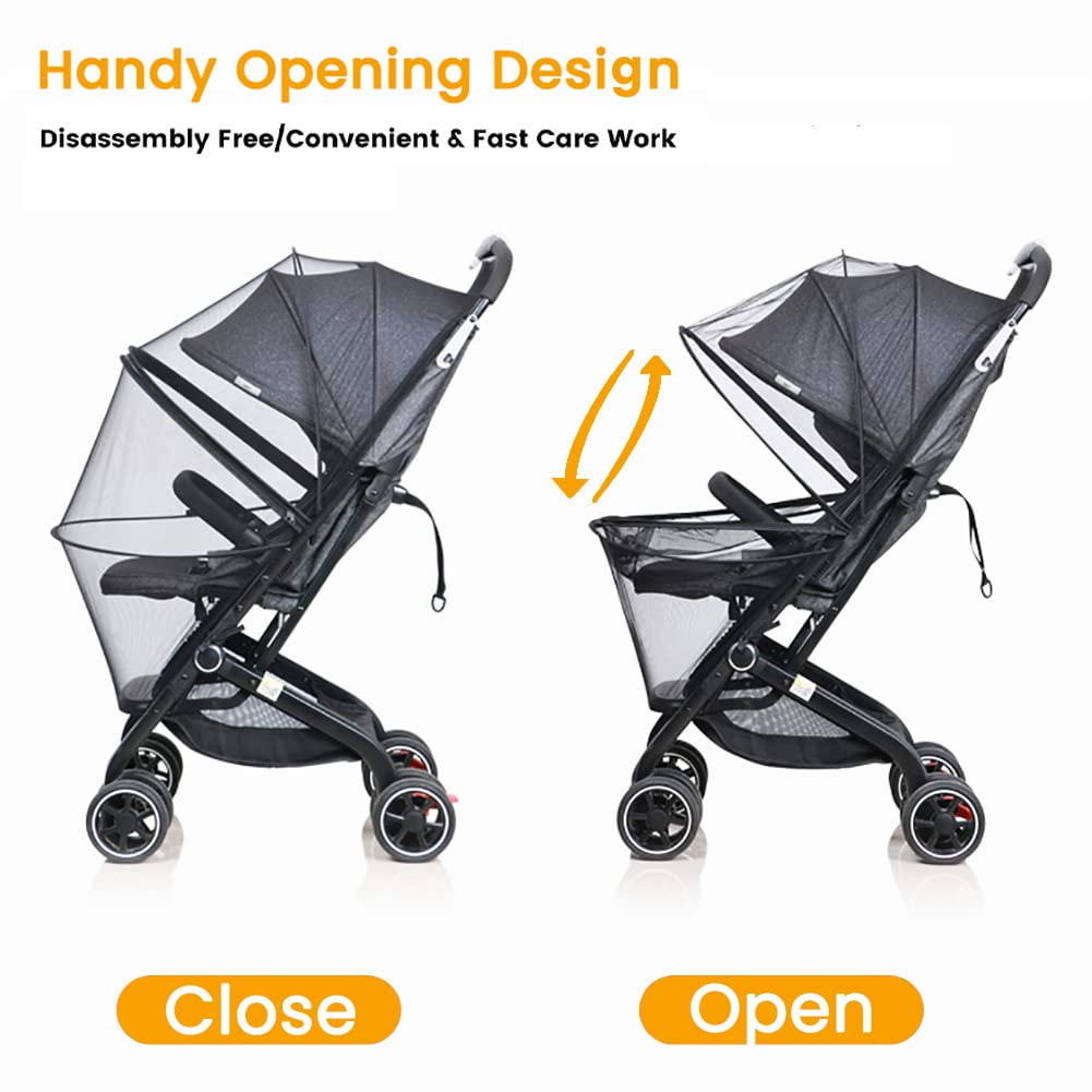 Orzbow Baby Mosquito Net – Universal, Stroller & Car Seat, Black