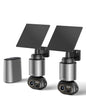 BOTSLAB 4K Security Camera Outdoor Wireless 2 Cam-Kit, No Subscription, 360° PTZ Outdoor Camera with Homebase, Solar Camera Wireless, Night Vision, 32GB Local Storage, Intelligent Recognition