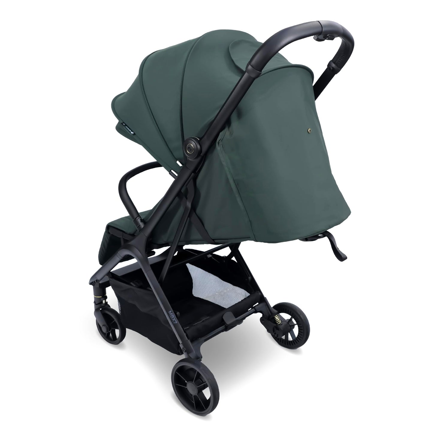 My Babiie MBX7 Autofold Stroller – from Birth to 4 Years (22kg), Foldable & Compact, Lightweight, Travel Buggy for Toddlers, Pushchair Includes Rain Cover - Forest Green