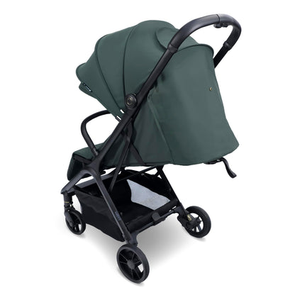 My Babiie MBX7 Autofold Stroller – from Birth to 4 Years (22kg), Foldable & Compact, Lightweight, Travel Buggy for Toddlers, Pushchair Includes Rain Cover - Forest Green
