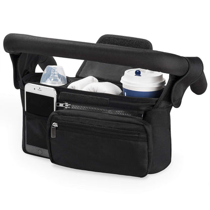 Momcozy Stroller Organizer – 3 Cup Holders & Bag, Adjustable