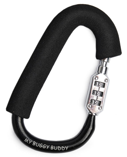 My Buggy Buddy 2-in-1 Stroller Lock & Clip – Combination Lock, Black
