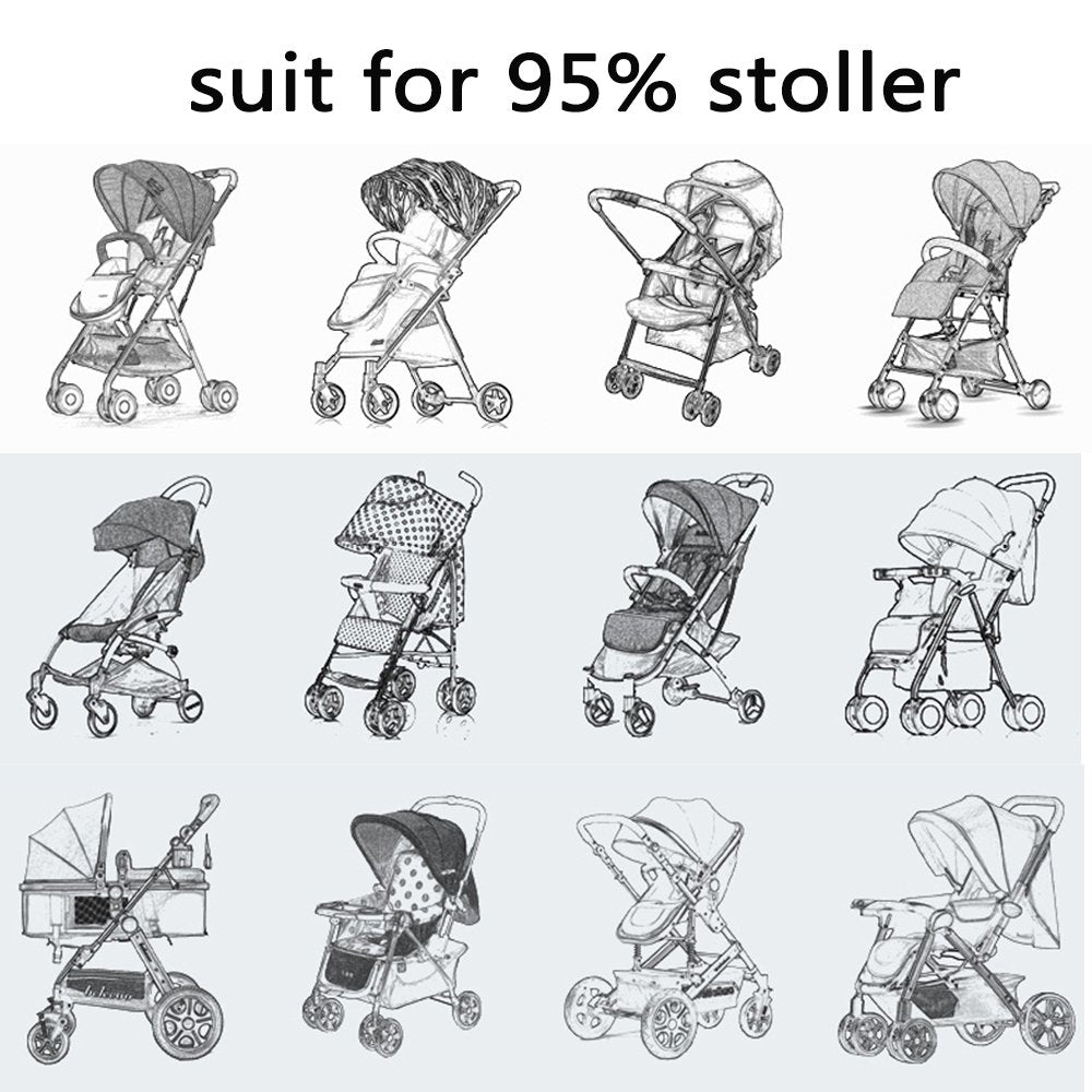 Universal Mosquito Net for Strollers, Buggies & Cribs – Insect Protection