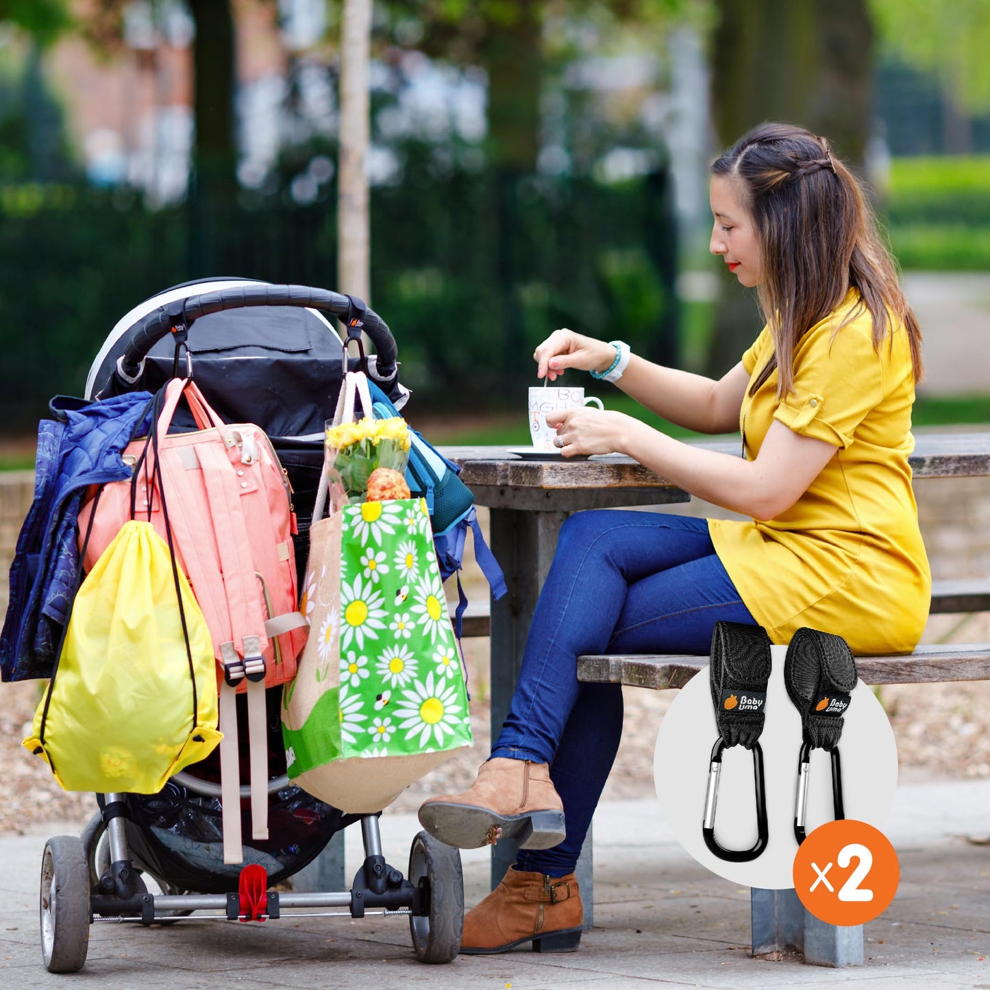 Baby Uma Stroller Clips 2022 – Universal, Up to 5 kg, Non-Slip