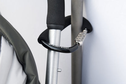 My Buggy Buddy 2-in-1 Stroller Lock & Clip – Combination Lock, Black