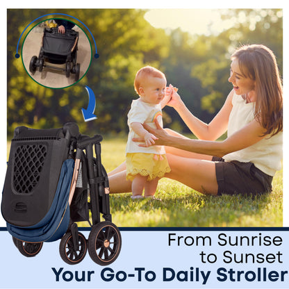 Lejoux+ Baby Pushchair (Blue)