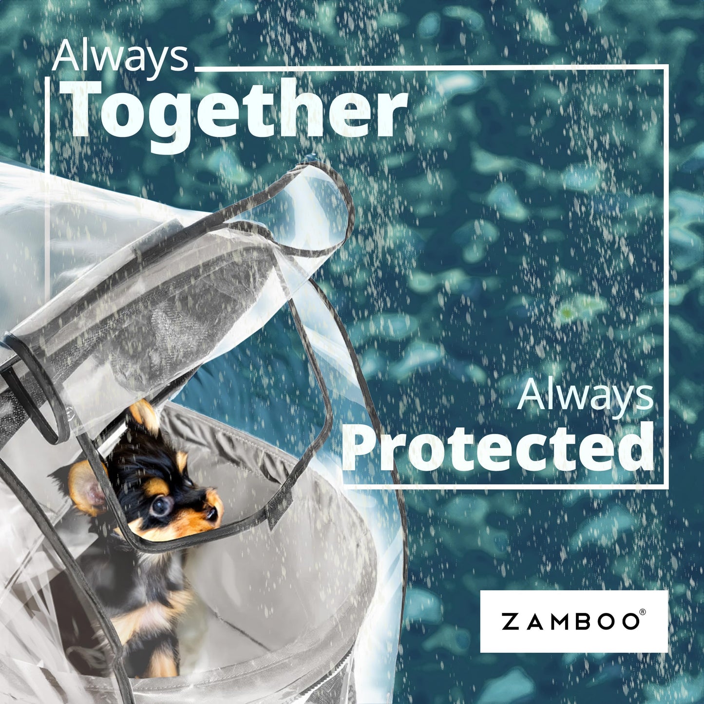 Rain Cover for Dog Stroller – Medium & Large, Window & Ventilation