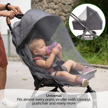Zamboo Mosquito Net for Strollers & Travel Cribs – Universal, Gray